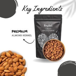 Fruitri Premium California Almonds, 100% Natural Badam Giri - Image 3