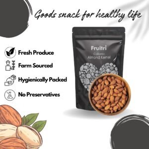 Fruitri Premium California Almonds, 100% Natural Badam Giri - Image 4