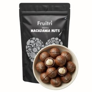 Fruitri Premium In-Shell Macadamia Nuts Vanilla Flavoured - 500g | Crunchy Roasted Exotic Dry Fruits | Rich in Healthy Fats & Protein | Gourmet Snack | Natural & Fresh - Image 1