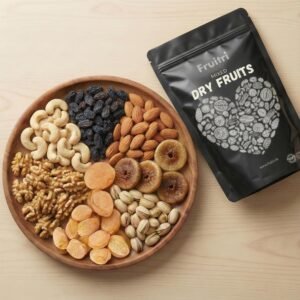 Fruitri Dry Fruit Mix For Daily Energy, Super Quality Mix dry Fruits Pack, Mix Pack Of 7 Dryfruits (Cashew, Raisin, Almonds, Walnut, Fig, Apricot, Pista) 100x7 Individual Packs - 700 G - Image 1