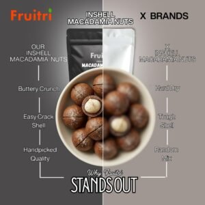 Fruitri Premium In-Shell Macadamia Nuts Vanilla Flavoured - 500g | Crunchy Roasted Exotic Dry Fruits | Rich in Healthy Fats & Protein | Gourmet Snack | Natural & Fresh - Image 5