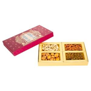 Fruitri Assorted Diwali Dry Fruit Gift Box with Almonds, Cashews, Raisins and Apricots, 400g - Image 3