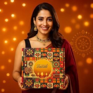 Fruitri Festive Diwali Hamper with Urli, Lanterns, Makhana and Chocolates - Image 2